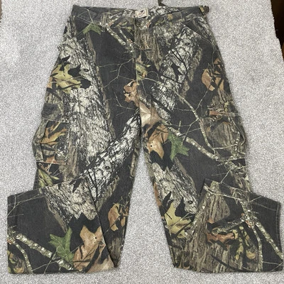 Pantalones cargo Mossy Oak Explorer peso medio para hombre L camuflados vintage Y2K holgados 38x33 Foto 1 de 4