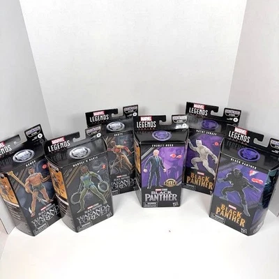 Marvel Legends Pantera Negra Attuma BAF Lote de 6 Brinquedos Novo Na Caixa Conjunto Completo de Ação - Imagem 1 de 4