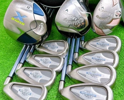 Damen Callaway Schläger Set 1W 5W HY 5-9i Pw Aw Sw 11tlg RH Frauen Golf Graphit - Bild 1 von 4