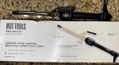 Hot Tools Pro Artist 24K Gold ExtraLong Curling Iron Long Lasting Defined Curls - Image 1 of 2
