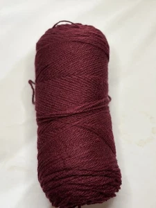 Southern Belle Mill End Yarn  8 oz Burgundy 3-4Ply Acrylic - Picture 1 of 1