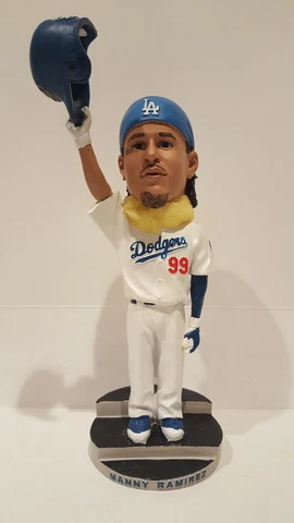 2009 LOS ANGELES DODGERS MANNY RAMIREZ CURTAIN CALL BOBBLEHEAD NEW IN BOX SGA Cover