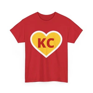KC Tees KC MO Heart I Love T-Shirt - Picture 1 of 2