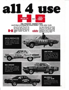 1967 Hurst Shifter Print-Ad/ Royal Pontiac GTO-Grumpy Jenkins Nova-Brainbeau 442 - Picture 1 of 1