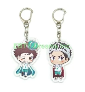 Set of 2 Haikyuu Anime Acrylic Keychain Hajime Iwaizumi Iwa-chan Oikawa Tooru v2 - Picture 1 of 2