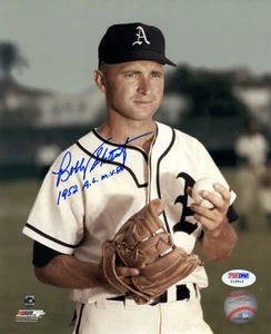 BOBBY SHANTZ SIGNED AUTOGRAPHED 8x10 PHOTO + 1952 AL MVP ATHLETICS PSA/DNA - Picture 1 of 2