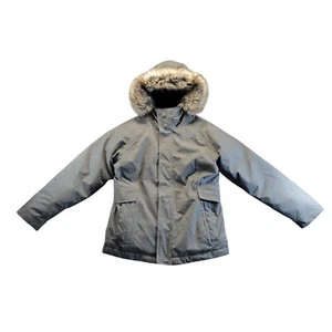 Chaqueta Parka The North Face Niñas Gris Hyvent 550 Cremallera Completa Con Capucha Talla L 14/16 - Imagen 1 de 16
