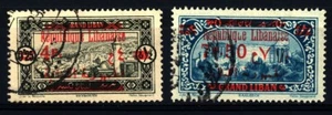 LEBANON - LIBANO - 1928-1929 - Francobolli del 1925 soprastampti in rosso o nero - Picture 1 of 1
