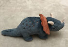Mon Ami Plush Triceratops Dinosaur Stuffed Animal Blue Grey Orange 12? Very Soft