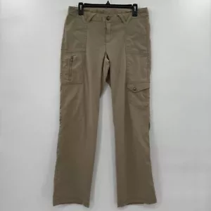 Pantalones de tiro medio Athleta Cargo 10 tostado caqui Mocha latte senderismo - Imagen 1 de 11