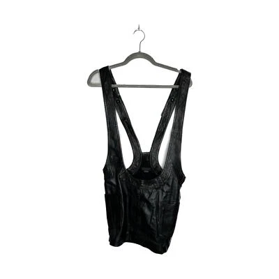 Alexander Wang Women's Lamb Leather Skirt Overalls Size 2 - Image 1 of 4