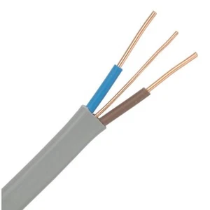 Grau 4mm Twin & Earth (T&E) 6242Y Flachkabel - Hausverkabelung 15 Meter - Bild 1 von 2