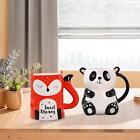 Keramik Teebecher 3D Tiertasse lustige Neuheit mit Griff Wassertasse für Kaffee