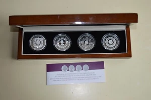 60th Anniversary of the Coronation of Queen  Elizabeth II Silver Crown Set - Picture 1 of 3