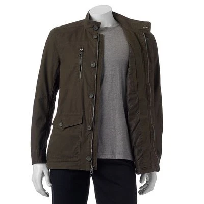 全新男式 Marc Anthony 修身轻便军用/野战夹克 Olive XXL 140 美元 — 第 1/3 张图片