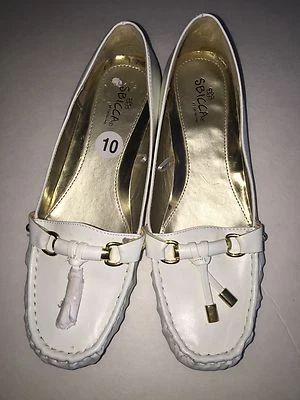 SBICCA DE CALIFORNIA, ZAPATOS MUJER, TACONES - 1", TALLA -10M, NUEVOS, BLANCOS  Foto 1 de 4