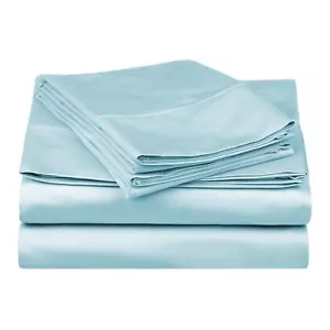 Egyptian Cotton Blend 530 Thread Count Solid Deep Pocket Bed Sheet Set - Picture 1 of 53