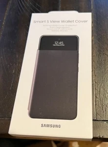 Genuine Samsung Smart S View Wallet Cover Case for Galaxy A53 5G Black New - Picture 1 of 1