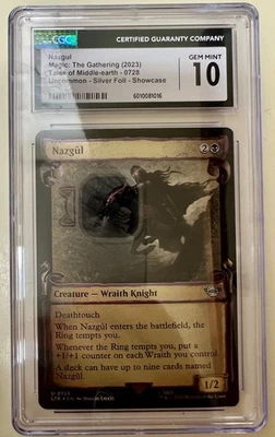 MTG LOTR Magic Holiday Showcase Scroll Nazgûl CGC 💎Gem Mint 10 💎Foil💥POP 1!💥 - Image 1 of 4