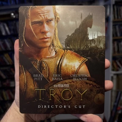 Troy (2004) Director's Cut Blu-ray Steelbook Italian Import Brad Pitt - Image 1 of 4