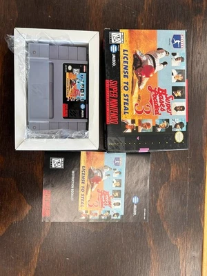 Super Bases Loaded 3 License To Steal SNES CIB - Image 1 of 2