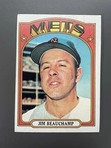 1972 Topps Baseball Card #594 Jim Beauchamp New York Mets - Picture 1 of 2