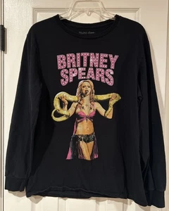 Britney Spears Long Sleeve Boa Constrictor Snake Hot Topic Limited Band Unisex - Picture 1 of 6