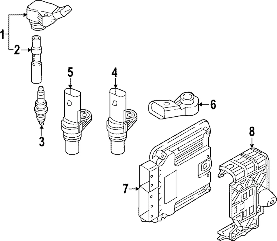 Bota bobina encendido directo original Volkswagen 06H-905-199-C Foto 1 de 1