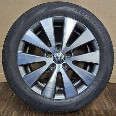 1 original VW Passat B6, EOS 16 Zoll Alufelge 7x16 ET45, Monza 3C0601025C 205/55 - Bild 1 von 4