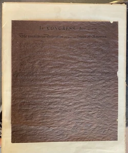 Unabhängigkeitserklärung - 4. Juli 1776 - STATES OF AMERICA - REPLIKA - Bild 1 von 1