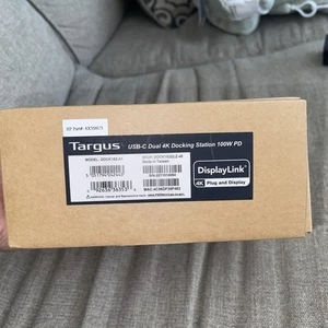 BRAND NEW Targus USB-C Universal Dual Video 4K Docking Station 100W Pwr Delivery - Picture 1 of 1