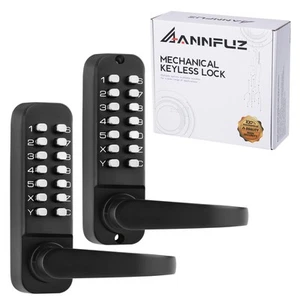 Mechanical Keyless Entry Door Lock with Keypad,Double-Sided Keypad Lock with ... - Picture 1 of 7