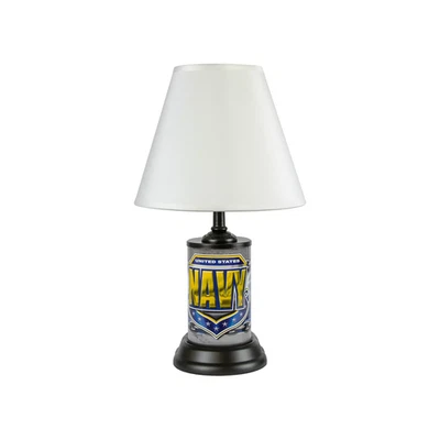 United States Navy 18 Inch Table Lamp with White Shade - Image 1 of 4
