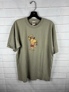Vintage To The Edge Prime Cut Tees T-Shirt Size Large Green Skateboarding - Picture 1 of 7