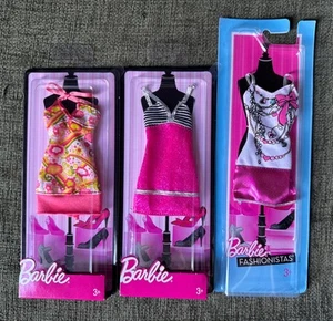 Barbie Sammler Kleidung: Fashionista KLEIDER X3 Neu Versiegelt 2009/11 O968 - Bild 1 von 4