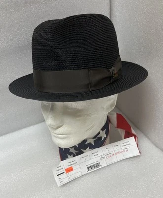 Biltmore Charleston Estilo Fedora, Sombrero Trenzado Cáñamo Milán, HECHO EN EE. UU. Foto 1 de 4