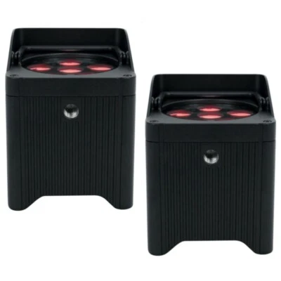 CHAUVET FREEDOM PAR T6 Wireless Battery Powered Tri-Color RGB LED Uplight Pair - Image 1 of 4
