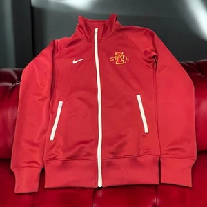 Iowa State Cyclones Nike Zipper Jacket Womens Small Dri Fit Track Red - Picture 1 of 7