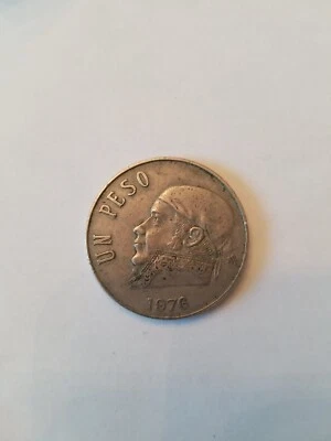 1976  MEXICO 1 PESO COLLECTOR COIN. FREE SHIPPING - Image 1 of 4
