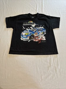 Vintage 90s Boy’s Dale Earhardt Jr Daytona Memorabilia Oreo T-Shirt Sz 6-7 - Picture 1 of 7