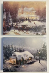 Lot of 2 Springbok 500-Piece Thomas Kinkade Christmas Jigsaw Puzzles NEW SEALED - Picture 1 of 1
