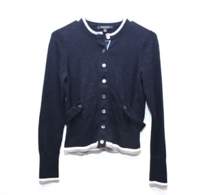 Brooks Brothers Cardigan Girl's Size Medium Ribbon Belted Supima Cotton - Picture 1 of 14