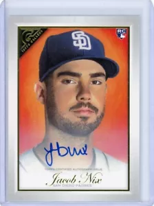 2019 Topps Gallery Autographs #65 Jacob Nix RC AUTO Rookie Padres - Picture 1 of 2