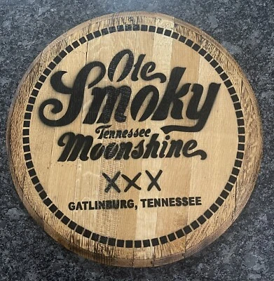 Old Smoky Moonshine (Bourbon Barrel Whiskey Head / Top 21” - Image 1 of 4