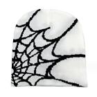 Men Women Spider Web Knitted Beanie Hat Winter Warm Stretch Skull Caps Outdoor