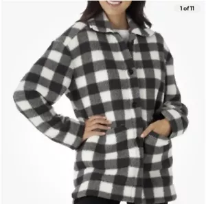 Lee Women’s Gray Fleece Button Down Long Sleeve Chore Jacket Size 3X NWT - Picture 1 of 11