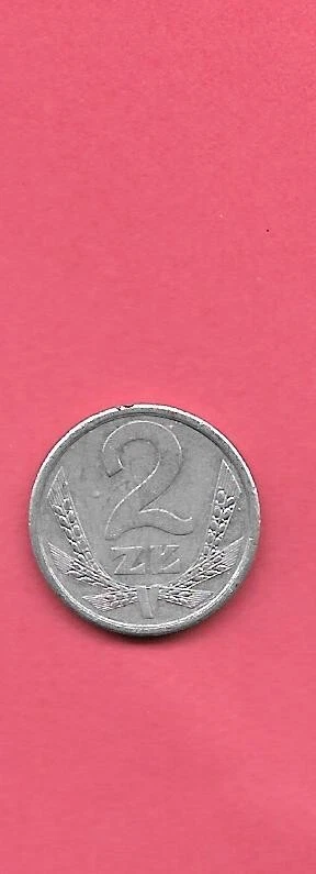 POLAND POLISH Y80.3 1989 OLD XF-SUPER FINE CIRCULATED  EXCELLENT  2 2LOTY COIN - Image 1 of 1