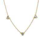 Lika Behar "Dylan" Collection 24K Gold Diamond 0.18 Ct Necklace White Gold
