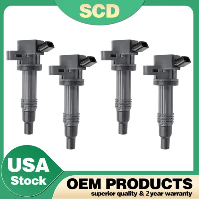 4PCS Ignition Coils For Lexus HS250h Toyota Camry Matrix Solara 2.4L 9091902236 - Image 1 of 4