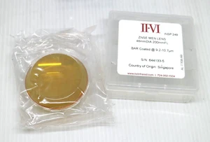 II-VI ZNSE MEN Lens 48mm DIA 200mm FL BAR Coated @ 9.2-10.7um AL-77838-AB - Bild 1 von 5